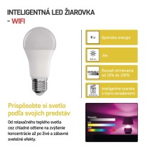 LED žiarovka GoSmart A60 / E27 / 9 W (60 W) / 806 lm / RGB / stmievateľná / WiFi