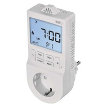 GoSmart 2in1 Steckdosenthermostat mit digitaler Zeitschaltuhr, schuko, WiFi