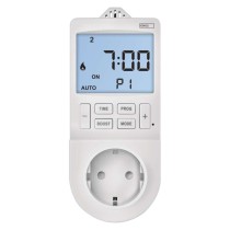 GoSmart 2in1 Steckdosenthermostat mit digitaler Zeitschaltuhr, schuko, WiFi
