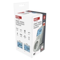 GoSmart 2in1 Steckdosenthermostat mit digitaler Zeitschaltuhr, schuko, WiFi