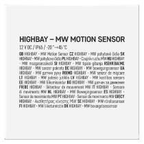 HIGHBAY - MW pohybove čidlo