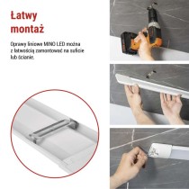 Oprawa liniowa LED MINO 40W, neutralna biel