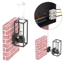 LED aiavalgusti TILLIA 12,8 × 11 × 27 cm, 1 × E27, 15 W