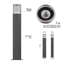 Kerti oszloplámpa LANA, 15,4 x 13,3 x 75 cm, 1 x E27, 25 W