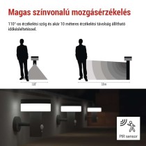 LED napelemes kerti fali lámpa TERION szürkületérzékelővel, 12,5 x 14,7 x 14,6 cm