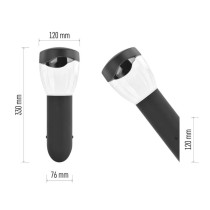 Zahradní nástěnné svítidlo ARTEO, 12 x 12 x 33 cm, 1 x E27, 15 W