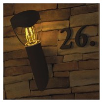 Záhradné nástenné svietidlo ARTEO, 12 x 12 x 33 cm, 1 x E27, 15 W