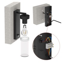 LED aiavalgusti, PIR ZALA, 12,8 × 8 × 28 cm, 1 × E27, 15 W