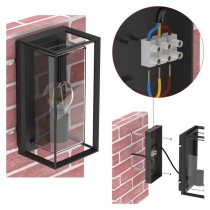 Zahradní nástěnné svítidlo MALVA, 13 x 12 x 25 cm, 1 x E27, 15 W