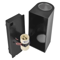 Záhradné nástenné svietidlo OCULUS, 8,8 x 6,7 x 15,3 cm, 2 x GU10, 2× 7W