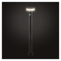 LED zahradní solární sloupkové svítidlo TERION, čidlo soumraku, 12,5 x 12,5 x 80 cm