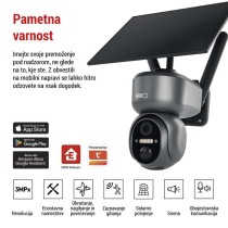 GoSmart Zunanja vrtljiva kamera IP-6000 OWL, z 4G/LTE, siva
