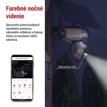 GoSmart Vonkajšia otočná kamera IP-6000 OWL s 4G/LTE, šedá