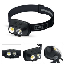 COB LED nabíjecí čelovka P3542, 500 lm, 130 m, Li-pol 1200 mAh