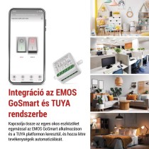 GoSmart kapcsolómodul IP-2102SZ, ZigBee, 2 csatornás