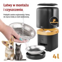 GoSmart Karmidło PET CARE, 4 l, czarne, Wi-Fi