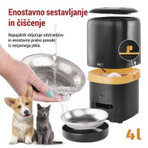 GoSmart dozirnik hrane za hišne živali Pet Care 4 l, črn, Wi-Fi