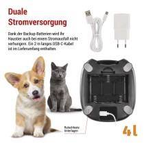 GoSmart Futterspender Pet Care, 4 l, schwarz, Wi-Fi