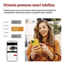 GoSmart dávkovač krmiva Pet Care s kamerou, 4 l, čierny, Wi-Fi