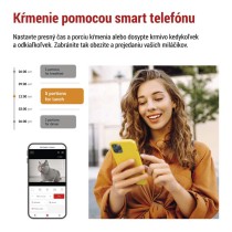 GoSmart dávkovač krmiva Pet Care s kamerou, 6 l, čierny, Wi-Fi