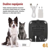 GoSmart dávkovač krmiva Pet Care s kamerou, 6 l, čierny, Wi-Fi