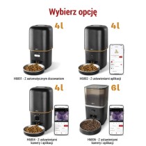 GoSmart Karmidło z kamerą PET CARE, 6 l, czarne, Wi-Fi