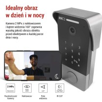 GoSmart Dzwonek wideo IP-21PoE z klawiaturą
