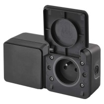 EMOS Cyklone komb. zás+přep. C.6 nástěnný IP55