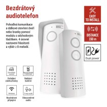 Sada bezdrátového domovního audiotelefonu H1087, 1 účastník 