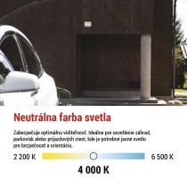 LED reflektor GLARO 30W, biely, IP65, 3000 lm, neutrálna biela