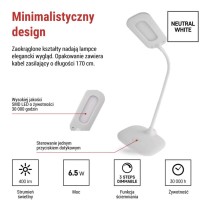 Lampa biurkowa LED STELLA biała