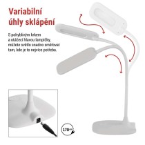 LED stolní lampa STELLA, bílá