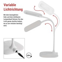 LED Schreibtischlampe STELLA, weiss