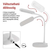 EMOS Stella LED asztali lámpa, fehér