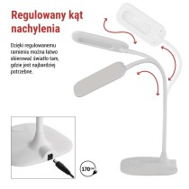 Lampa biurkowa LED STELLA biała