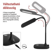 EMOS Stella LED asztali lámpa, fekete