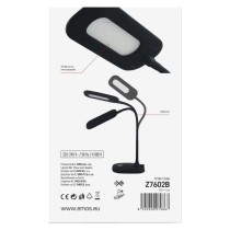 LED stolná lampa STELLA, čierna