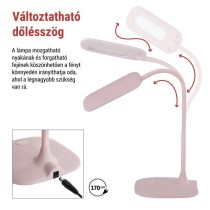 EMOS Stella LED asztali lámpa, rózsaszín
