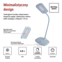 Lampa biurkowa LED STELLA niebieska