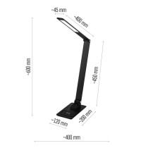 LED stolní lampa MARIO, černá