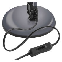 Lampa biurkowa E27 LUCAS 48 cm ciemno szary