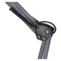 Lampa biurkowa E27 LUCAS 48 cm ciemno szary