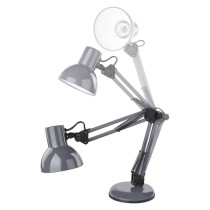 Lampa biurkowa E27 LUCAS 48 cm ciemno szary