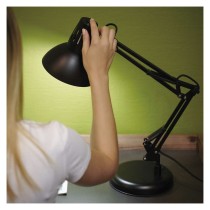 Stolní lampa DUSTIN na žárovku E27, černá