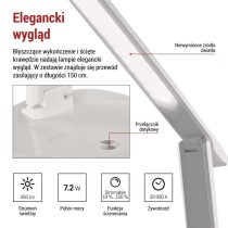 Lampa biurkowa LED CHASE biała