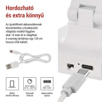 EMOS Amy LED asztali lámpa, újratölthető