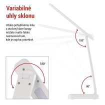 LED stolná lampa AMY, dobíjacia