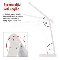 Namizna LED svetilka AMY, polnilna
