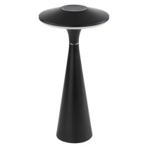 LED stolní lampa JASON, nabíjecí, černá