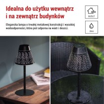 Lampa stołowa LED Garden GRACE, IP44, ładowalna, NW